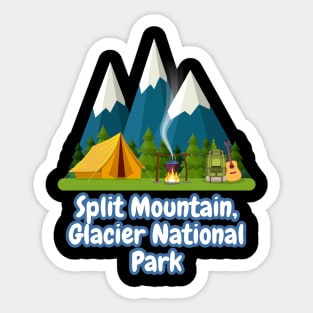 Split Mountain, Glacier National Park Sticker